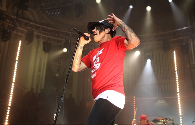 Anthony Keidis of Red Hot Chili Peppers at the MTV Europe Music Awards 2011 - Ulster Hall Broadcast